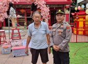 Jelang Perayaan Imlek, Polsek Wenang Intensifkan Patroli di Klenteng Kwan Kong dan Ban Hing Kiong