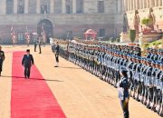 Tiba di Rashtrapati Bhavan, Presiden Prabowo Disambut Upacara Kenegaraan