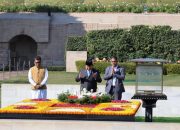 Penghormatan Khidmat Presiden Prabowo untuk Mahatma Gandhi di Rajghat Memorial