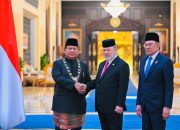 Presiden Prabowo Subianto Dianugerahi Tanda Kehormatan Darjah Kerabat Johor di Malaysia