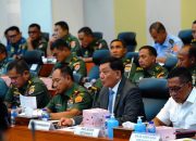 Panglima TNI Dampingi Menhan RI Hadiri Rapat Kerja Dengan Komisi I DPR RI Bahas Hibah Patrol Boat Dari Jepang