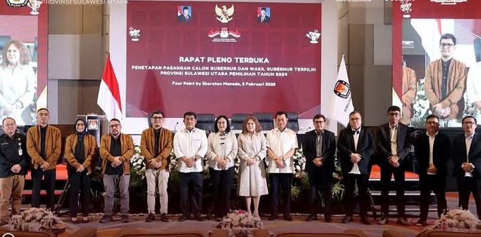 KPU Sulut Gelar Rapat Pleno Terbuka Penetapan Pasangan Calon Gubernur dan Wakil Gubernur Terpilih Provinsi Sulawesi Utara Pemilihan 2024
