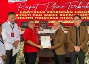 KPU Minahasa Utara Tetapkan Calon Bupati dan Wakil Bupati Terpilih 2024