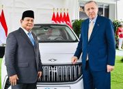 Hadiah Persahabatan, Presiden Erdoğan Serahkan Mobil Listrik Togg T10X kepada Presiden Prabowo