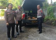 Polsek Malalayang Amankan TKP Kecelakaan Tunggal di Jalan Raya Sea-Malalayang