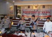 Gelar Operasi di Minahasa Tenggara, Tim Gabungan Kepolisian Amankan 10 Pelaku Pembawa Senjata Tajam dan Senjata Angin Tanpa Izin