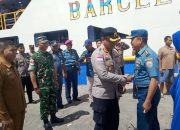 Kapolres Kepulauan Talaud Jemput Kedatangan Danlanal Melonguane