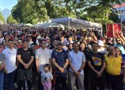 Wujudkan Kota Sehat,Kapolres Bitung Hadiri Car free Day dan Jalan Sehat
