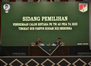 Pangdam XIII/Merdeka Pimpin Sidang Pantukhir Penerimaan Caba PK TNI AD 2025