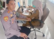 Kapolsek Maesa Ferry F Padama Hadiri Kegiatan Donor Darah di PT Indofood CBP Sukses Makmur Tbk Bitung