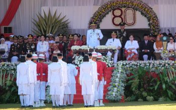 Gubernur Sulut Pimpin Upacara HUT ke-80 RI, Suasana Penuh Khidmat dan Semangat Kebangsaan