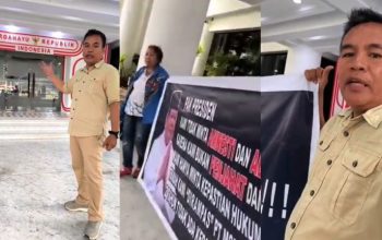 Hanya Dua Orang, Tapi Orasinya Mengguncang Sulut: “Presiden, Kami Juga Mau Diperlakukan Adil”