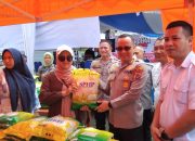 Zoom Bareng Kapolri,Polres Bitung Sukses Gelar Gerakan Pangan Murah di 7 lokasi