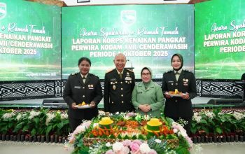 2.192 Prajurit dan PNS Kodam XVII/Cenderawasih Naik Pangkat, Pangdam: “Semakin Tinggi Pangkat, Semakin Besar Tanggung Jawab”