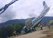Pesawat Smart Cakrawala Aviasi Tergelincir di Bandara Tiom, Seluruh Awak Selamat