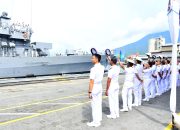 Kodaeral VIII Lepas Keberangkatan Kapal Perang Jepang JS Yamagiri dan JS Shiranui dari Bitung